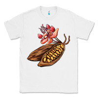 White cacao beans and flowers Classic Tee - AdoDesignShop