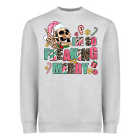 Heather Grey i m so freaking merry Heavyweight Sweatshirt - AdoDesignShop