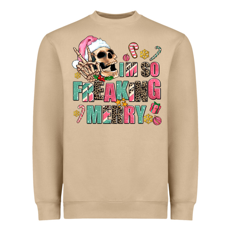 I M So Freaking Merry Heavyweight Sweatshirt by AdoDesignShop | Teevron