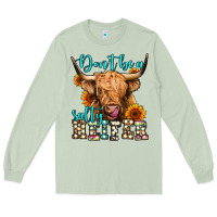 Matcha don't be a salty heifer long haired cow Long Sleeve Tee - Jasminsmagicworld