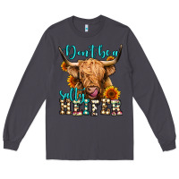 Smoke don't be a salty heifer long haired cow Long Sleeve Tee - Jasminsmagicworld