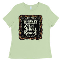 Matcha whiskey bent hell bound black Ladies Tee - AdoDesignShop