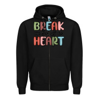Black break my bed not my heart Zipper Hoodie - MaliasSmallBusiness