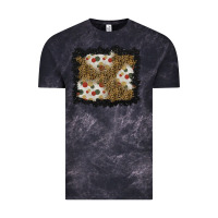 Cloud Black christmas mistletoe background Vintage Tee - BundleAndBundleShop