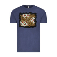 Vintage Denim christmas mistletoe background Vintage Tee - BundleAndBundleShop