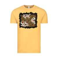 Vintage Mustard christmas mistletoe background Vintage Tee - BundleAndBundleShop