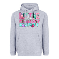 Heather Grey Little Bunny Easter Heavyweight Hoodie - BundleAndBundleShop