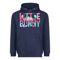 Navy Little Bunny Easter Heavyweight Hoodie - BundleAndBundleShop