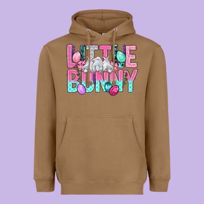 Little Bunny Easter Heavyweight Hoodie Designed By Bundleandbundleshop