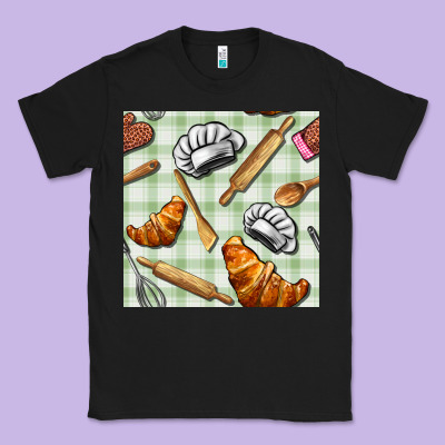 Chef Tools Seamless Pattern Classic Tee Designed By Bundleandbundleshop