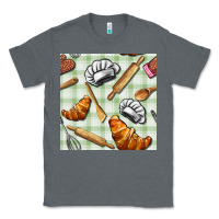 Charcoal Heather chef tools seamless pattern Classic Tee - BundleAndBundleShop
