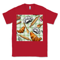 Red chef tools seamless pattern Classic Tee - BundleAndBundleShop