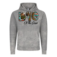 Cloud Rock lov of thecows Vintage Hoodie - CowhideDigitalArt