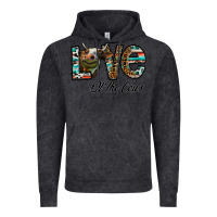 Vintage Black lov of thecows Vintage Hoodie - CowhideDigitalArt