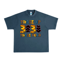 Midnight Navy three up three down softball Urban Heavy Tee - AdoDesignShop