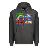 Charcoal Heather Santas Little helper Premium Hoodie - Bettercallsaul