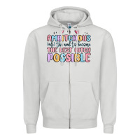 Dove Grey ambitchous (adj.) the need to become the best bitc Zipper Hoodie - MaliasSmallBusiness
