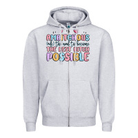 Heather Grey ambitchous (adj.) the need to become the best bitc Zipper Hoodie - MaliasSmallBusiness