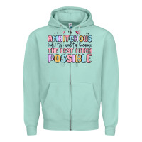 Seafoam ambitchous (adj.) the need to become the best bitc Zipper Hoodie - MaliasSmallBusiness