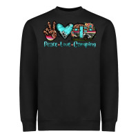 Black peace love camping Heavyweight Sweatshirt - JahusDesignShop