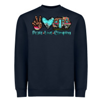 Navy peace love camping Heavyweight Sweatshirt - JahusDesignShop