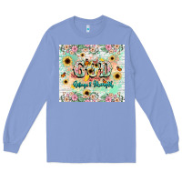 God Is My Refugee And Strength Long Sleeve Tee | Teevron