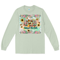 Matcha god is my refugee and strength Long Sleeve Tee - NancyCooperArtShop