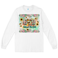 White god is my refugee and strength Long Sleeve Tee - NancyCooperArtShop