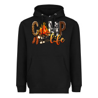Black Camp Life Heavyweight Hoodie - BundleAndBundleShop