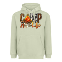 Matcha Camp Life Heavyweight Hoodie - BundleAndBundleShop