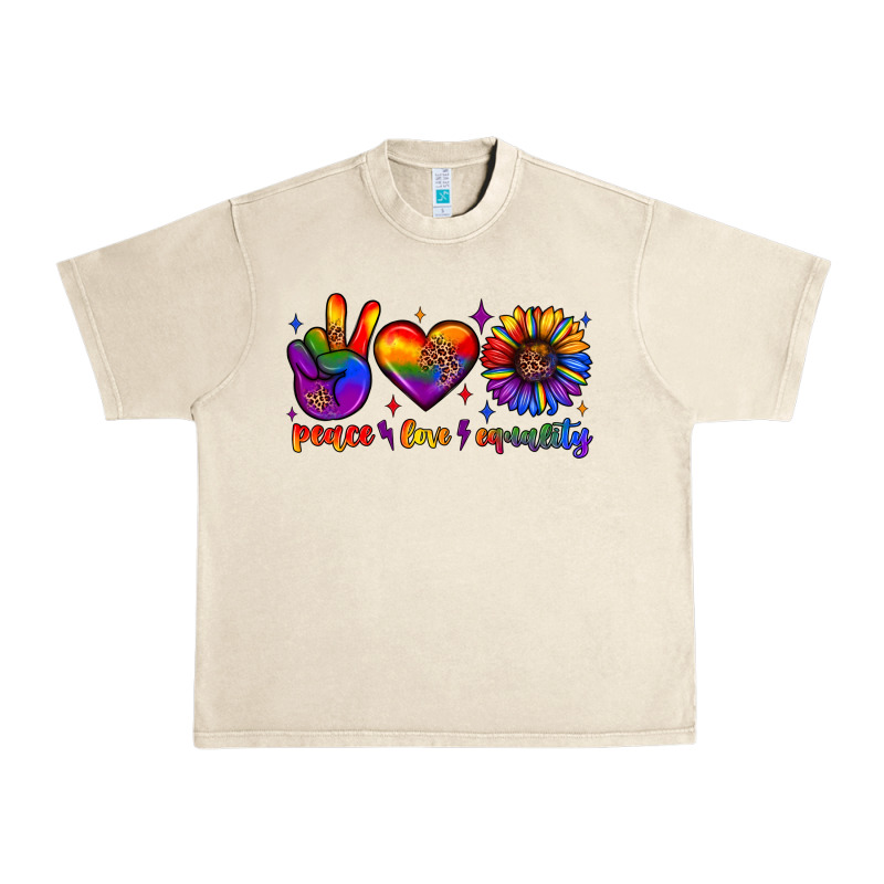 Peace Love Equality Urban Heavy Tee by JahusDesignShop | Teevron