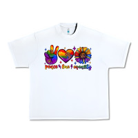 White peace love equality Urban Heavy Tee - JahusDesignShop