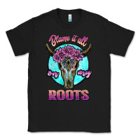 Black blame it all on my roots white Classic Tee - JahusDesignShop