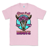 Bubblegum Pink blame it all on my roots white Classic Tee - JahusDesignShop