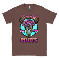 Chestnut blame it all on my roots white Classic Tee - JahusDesignShop