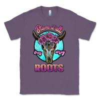 Lavender blame it all on my roots white Classic Tee - JahusDesignShop