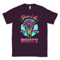 Plum blame it all on my roots white Classic Tee - JahusDesignShop