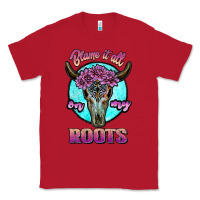 Red blame it all on my roots white Classic Tee - JahusDesignShop