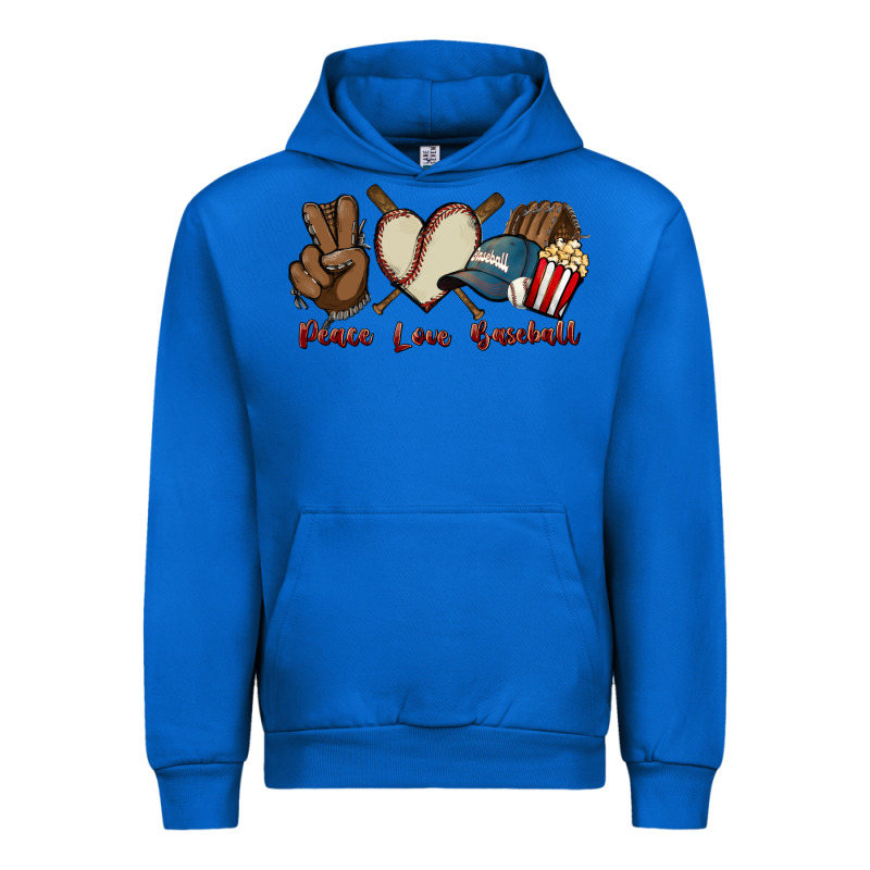 Peace Love Baseball Urban Hoodie by HowdyJamesFarm | Teevron
