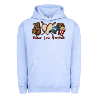 Pigment Grape Ice Peace love Baseball Urban Hoodie - HowdyJamesFarm