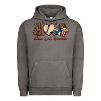 Pigment Tornado Peace love Baseball Urban Hoodie - HowdyJamesFarm