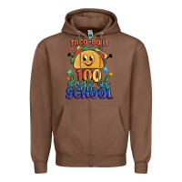 Chestnut taco bout 100 days of school Zipper Hoodie - MaliasSmallBusiness