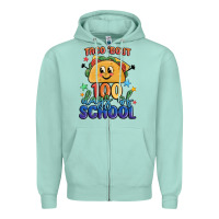 Seafoam taco bout 100 days of school Zipper Hoodie - MaliasSmallBusiness