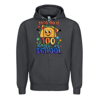 Smoke taco bout 100 days of school Zipper Hoodie - MaliasSmallBusiness