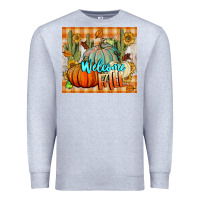 Heather Grey welcome fall tumbler Premium Sweatshirt - BundleAndBundleShop