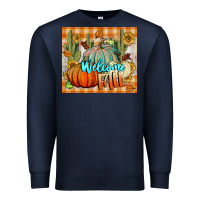 Navy welcome fall tumbler Premium Sweatshirt - BundleAndBundleShop
