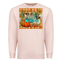 Pale Pink welcome fall tumbler Premium Sweatshirt - BundleAndBundleShop