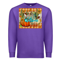 Purple welcome fall tumbler Premium Sweatshirt - BundleAndBundleShop