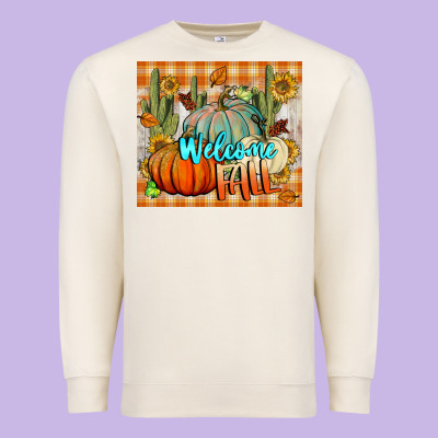 Welcome Fall Tumbler Premium Sweatshirt Designed By Bundleandbundleshop