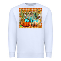 White welcome fall tumbler Premium Sweatshirt - BundleAndBundleShop